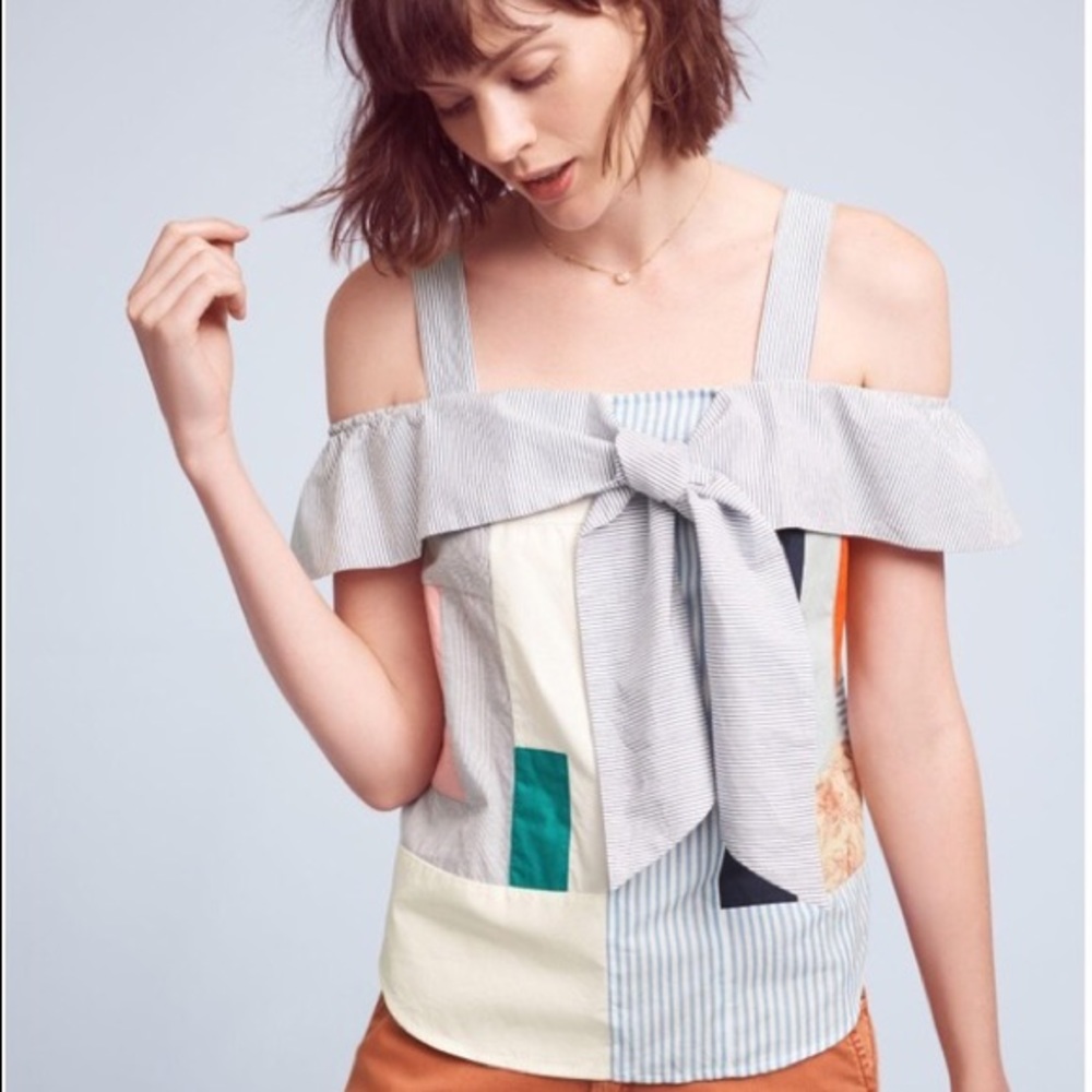 Anthropologie Maeve Medley Cotton Tank